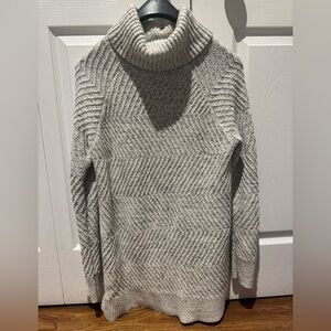 ROOTS cotton grey turtleneck sweater (M)